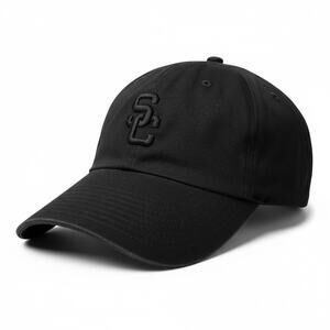 USC SC Nike Dri-Fit Heritage86 Triple Black Strapback Hat Cap Men's OS